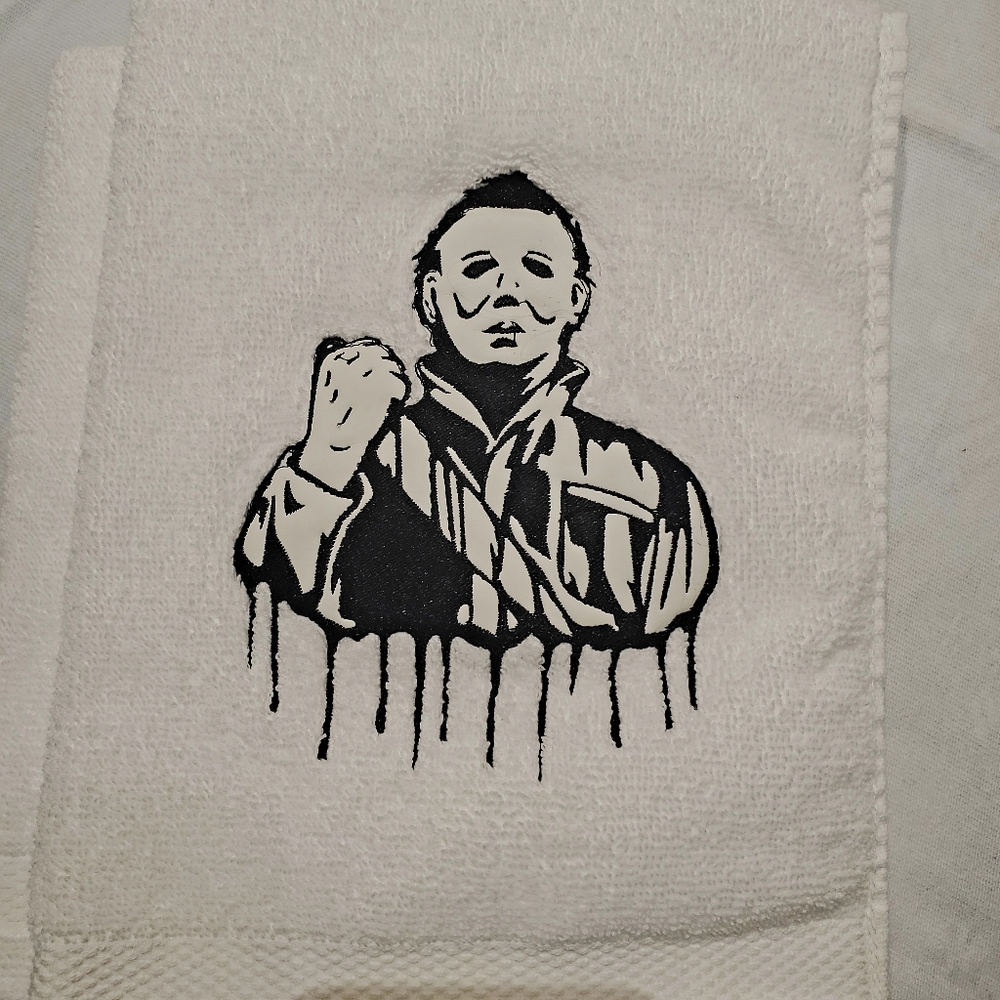 Glow in the dark decorative towels
